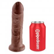 Fallo realistico indossabile strap on dildo vaginale anale king cock herness 8 brown