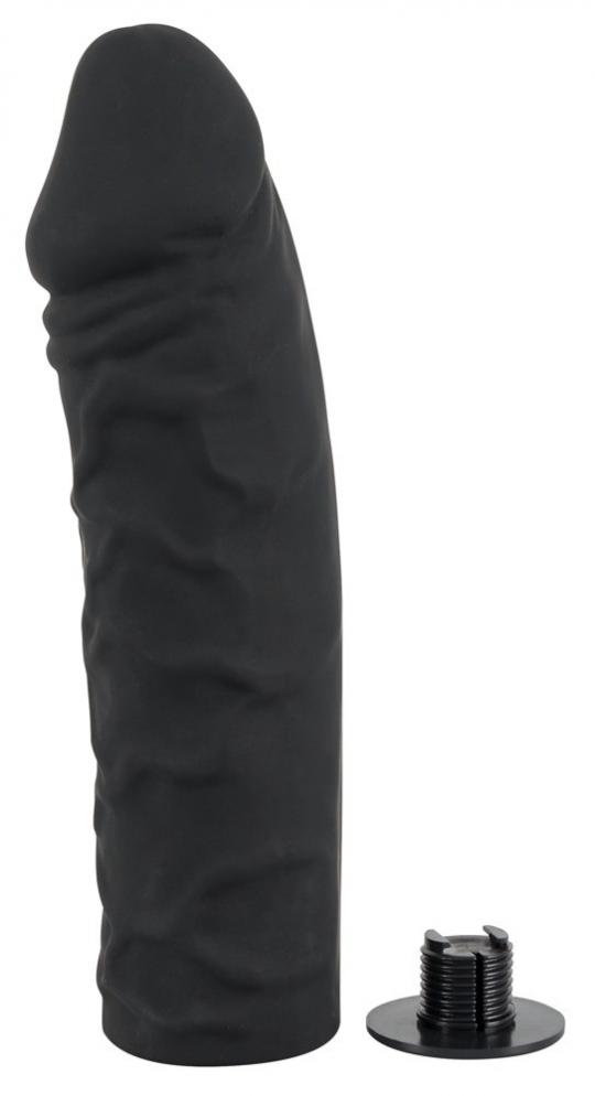 Fallo dildo indossabile strap on realistico vaginale anale in silicone nero per donna