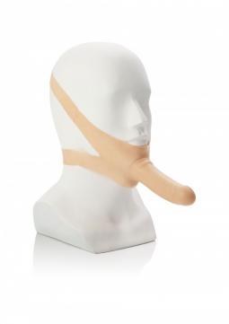 Fallo indossabile realistico vaginale anale strap on indossabile face flesh