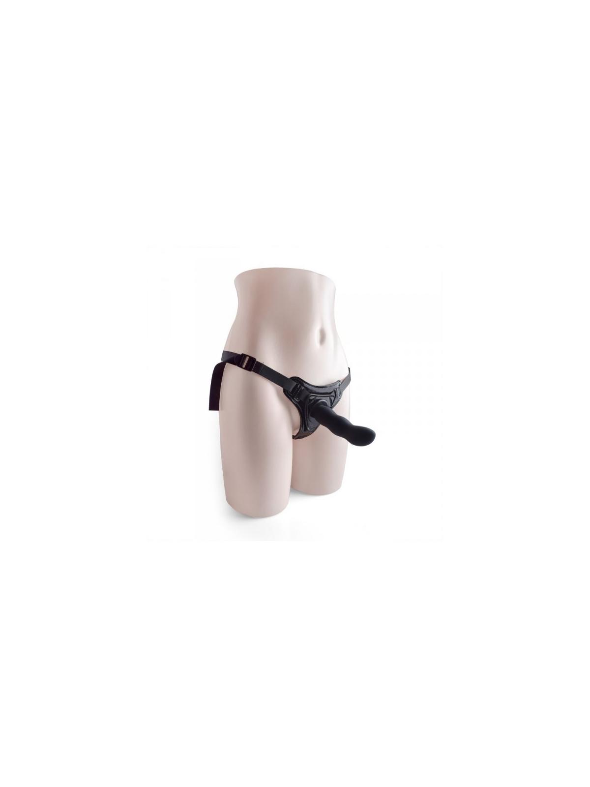 Fallo didlo strap on indossabile in silicone anale vaginale sex toys per donna nero black plug pit