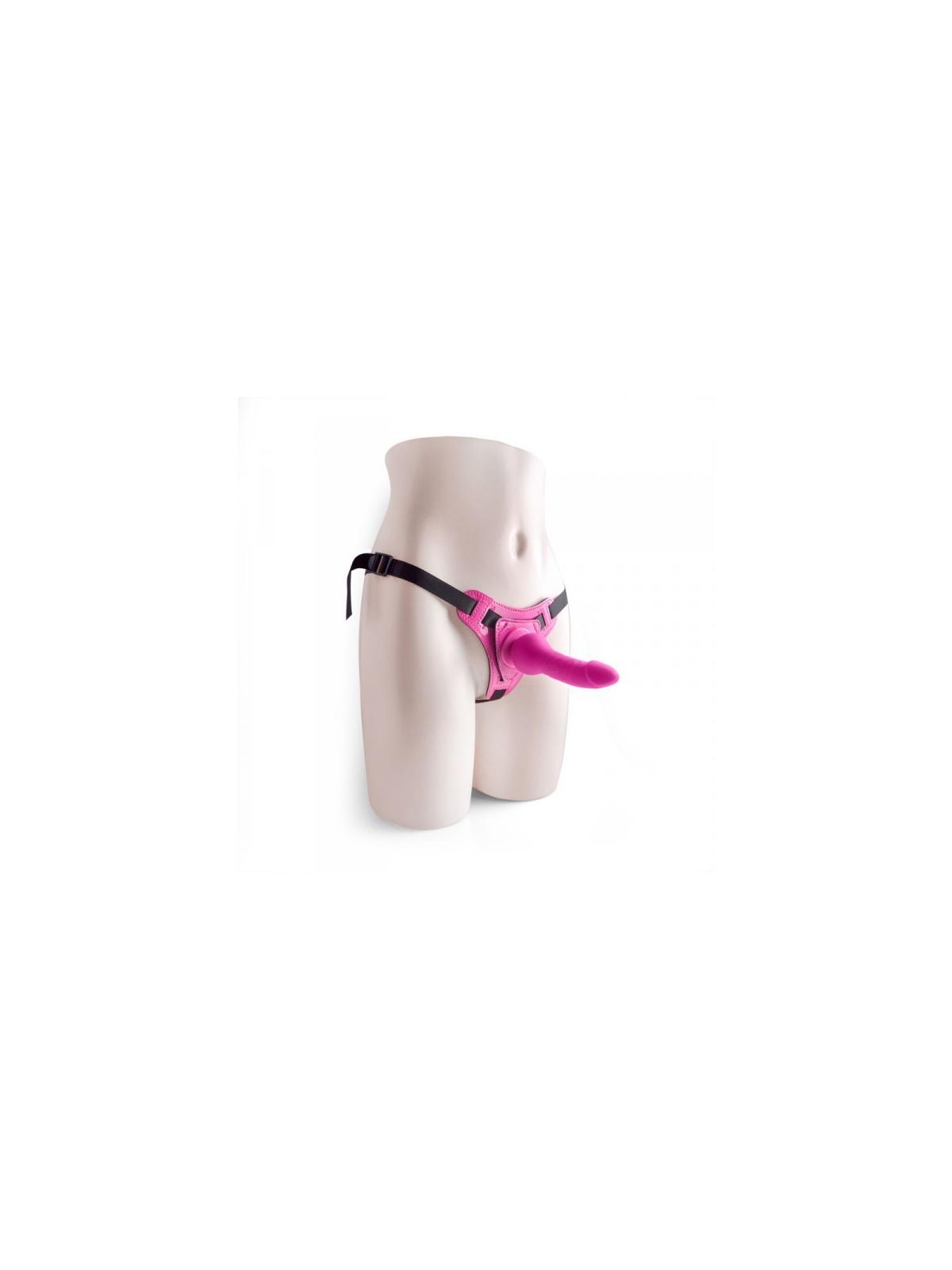 Fallo dildo in silicone strap on indossabile pink vaginale anale sex toys