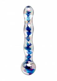 Dildo vaginale anale in vetro icicles no 8 massaggiatore intimo glass stimolatore  sex toy