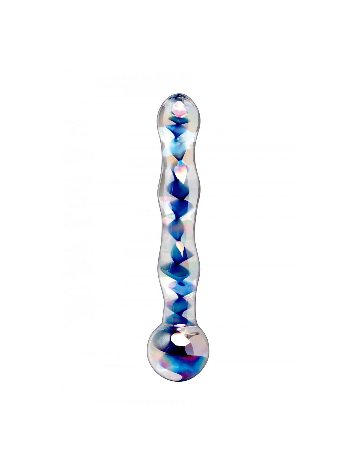 Dildo vaginale anale in vetro icicles no 8 massaggiatore intimo glass stimolatore  sex toy