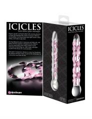 fallo in vetro vaginale anale glass dildo icicles no 7 sex toys massaggiatore stimolatore