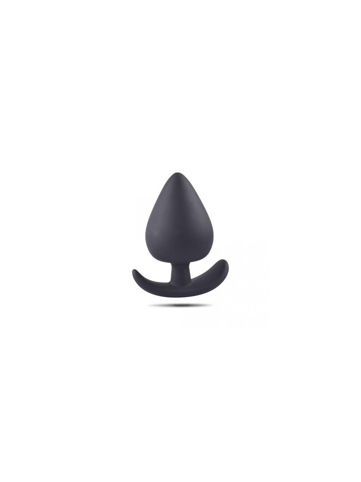 Plug anale butt dildo fallo in silicone nero the black small