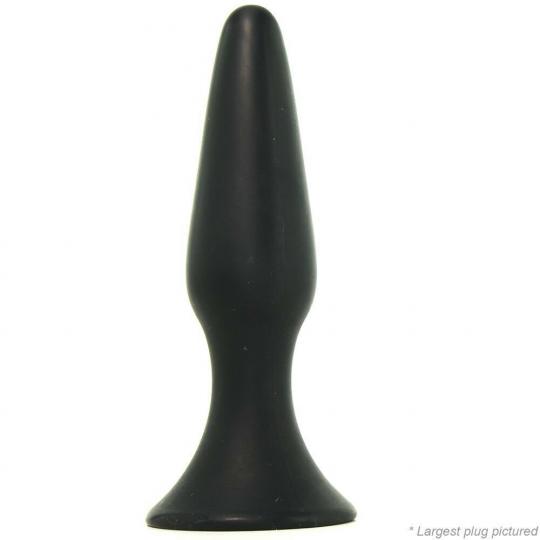 Kit Fallo anale tappo anal nero dildo black set 3 pz mini med maxi butt plug