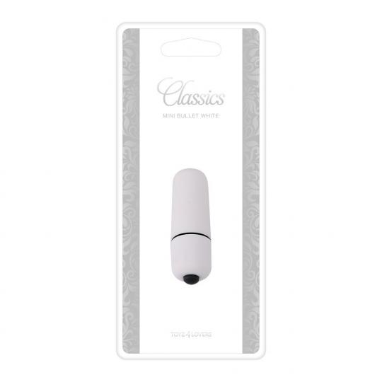 Mini vibratore vaginale per clitoride Bullet classic White