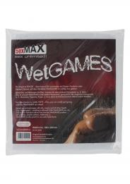 telo copriletto in lattex wetgames sexmax black 180 x 220