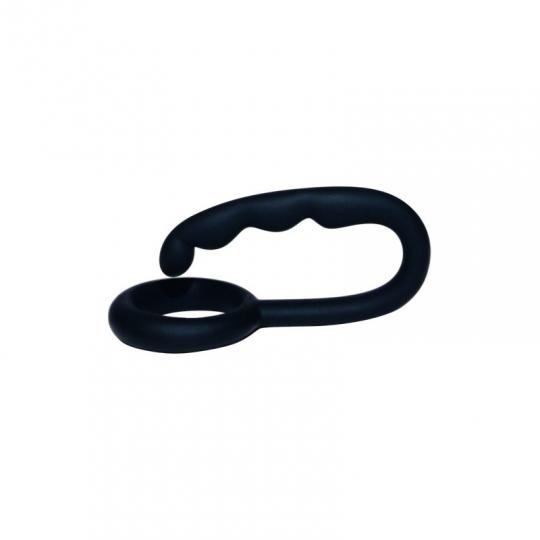 Anello fallico per uomo con fallo anale dildo mini anale in silicone nero