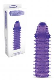 Guaina fallica indossabile per pene prolunga stretchy extension purple