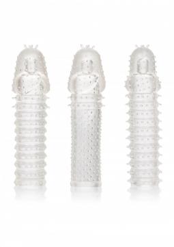 kit guaina fallica prolunga per il pene indossabile set 3 pz sex toys cock Extension