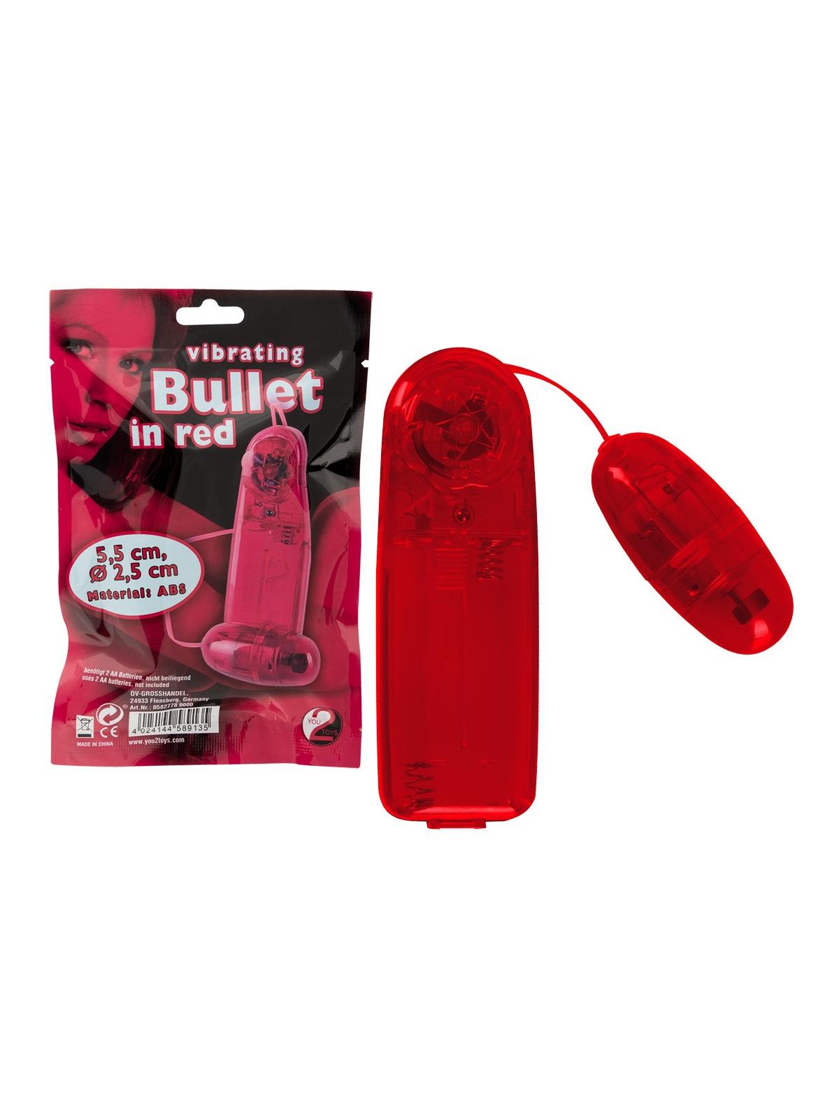 Ovulo con vibrazione red vibro bullet 