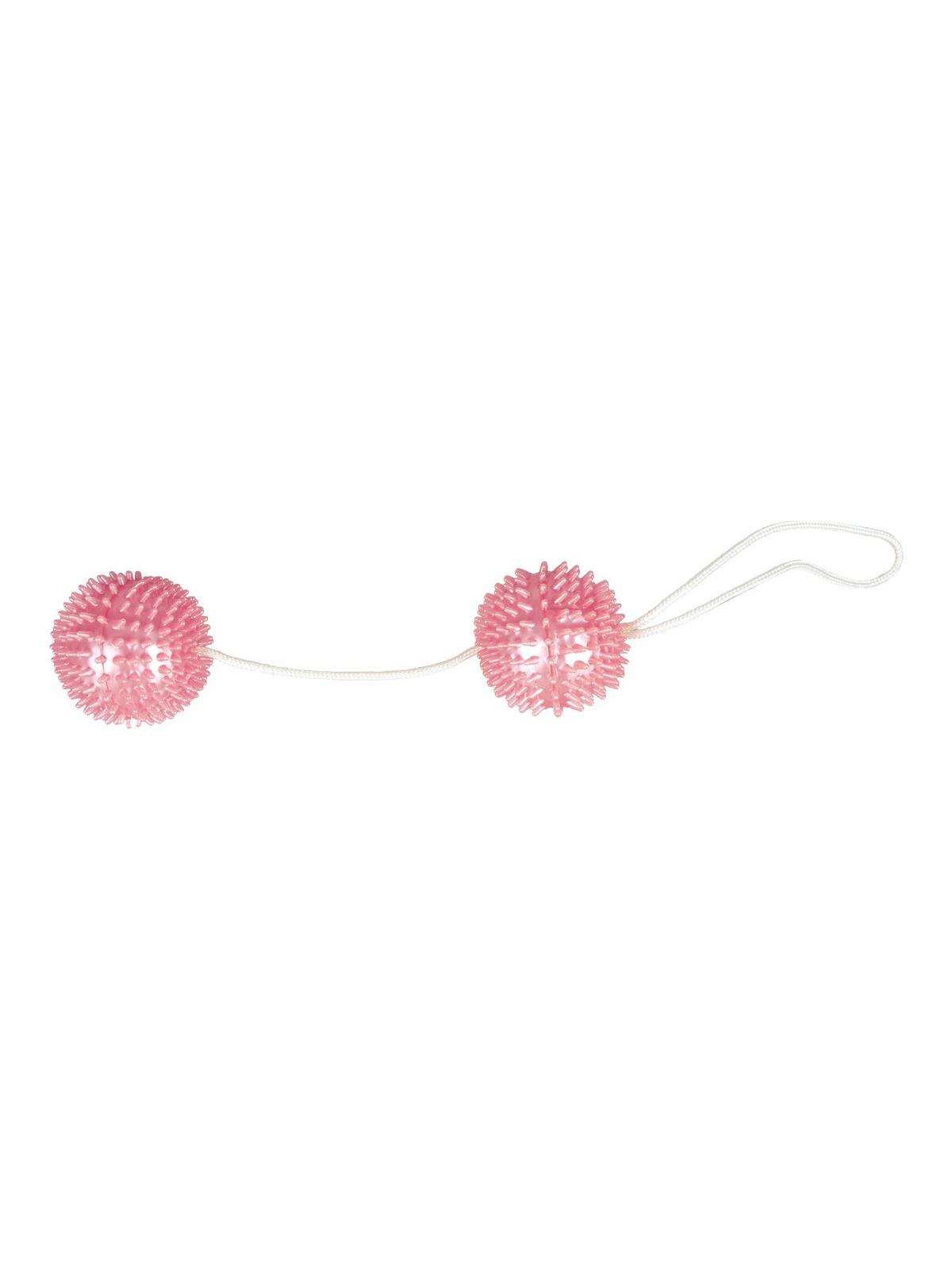 Palline vaginali anali con crestine stimolanti pink ball