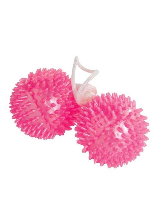 Palline vaginali anali con crestine stimolanti pink ball