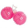 Palline vaginali anali con crestine stimolanti pink ball