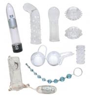 Kit sex toy per coppia crystal trasparenti clear