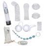 Kit sex toy per coppia crystal trasparenti clear