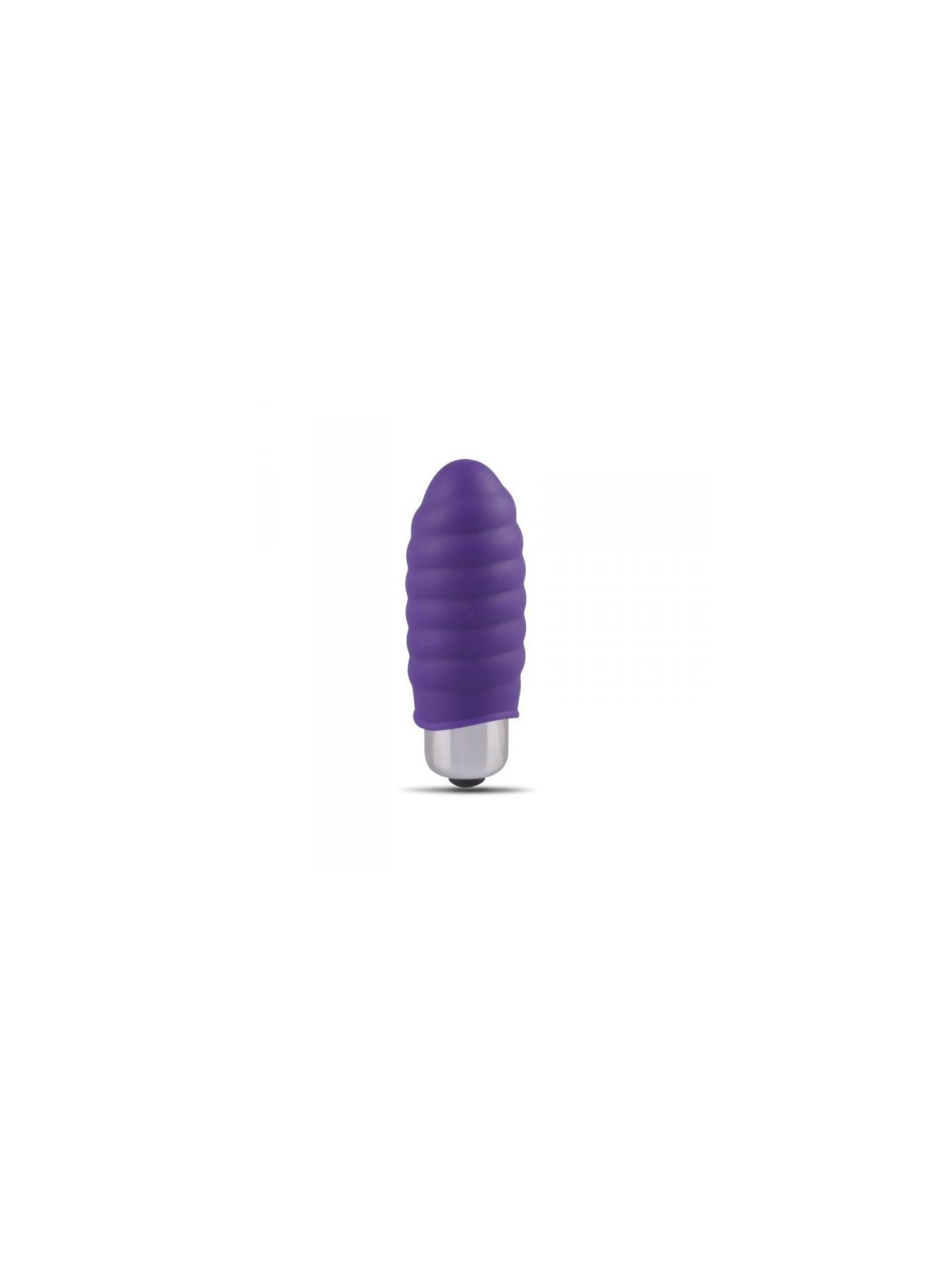 Vibratore vaginale fallo dildo vibrante mini stimolatore clitoride in silicone viola