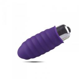 Vibratore vaginale fallo dildo vibrante mini stimolatore clitoride in silicone viola