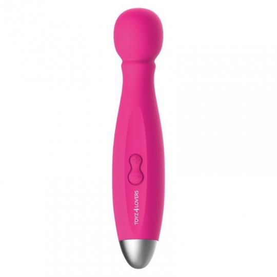 stimolatore vaginale vibratore clitoride massaggiatore body wand massanger in silicone pink