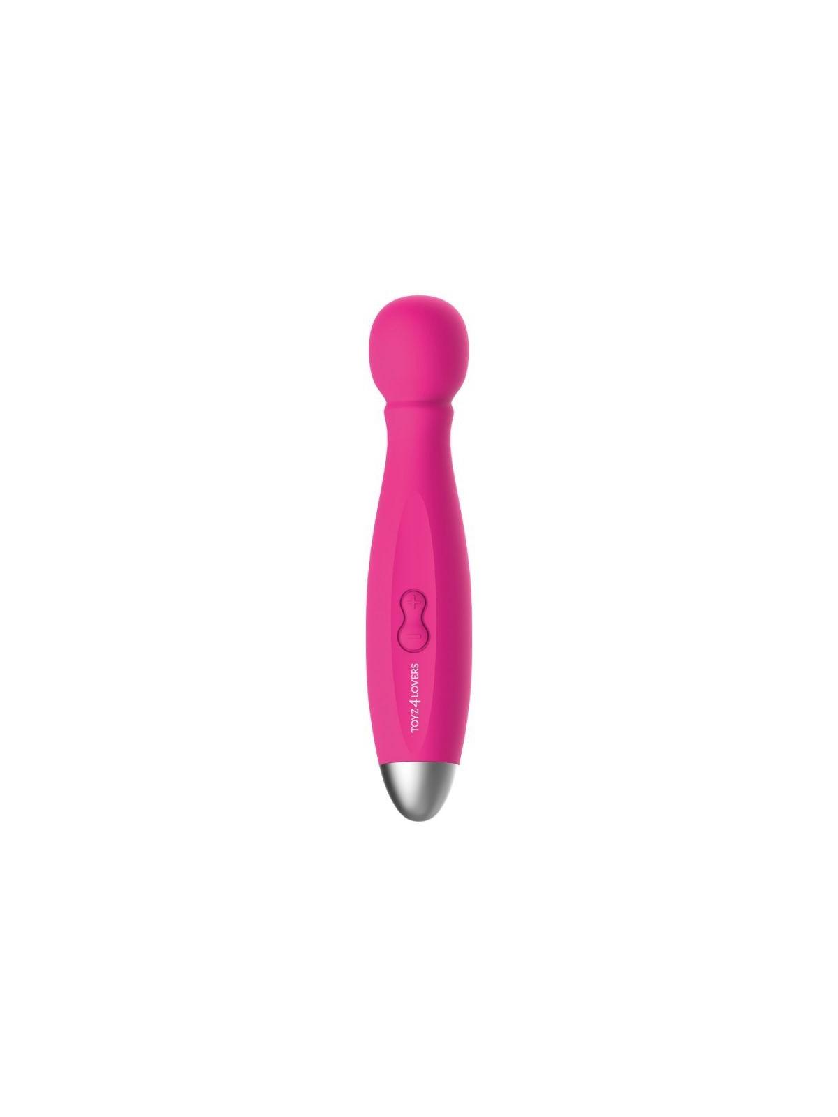 stimolatore vaginale vibratore clitoride massaggiatore body wand massanger in silicone pink