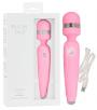 Stimolatore vaginale ricaricabile wand vibratore vaginale per clitoride in silicone rosa