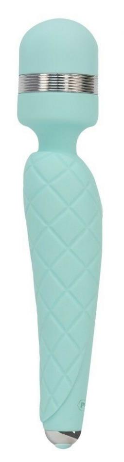 Stimolatore ricaricabile wand vibratore vaginale per clitoride in silicone blu