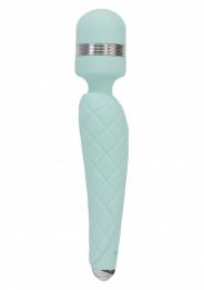 Stimolatore ricaricabile wand vibratore vaginale per clitoride in silicone blu