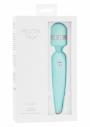 Stimolatore ricaricabile wand vibratore vaginale per clitoride in silicone blu