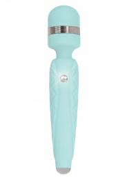 Stimolatore ricaricabile wand vibratore vaginale per clitoride in silicone blu