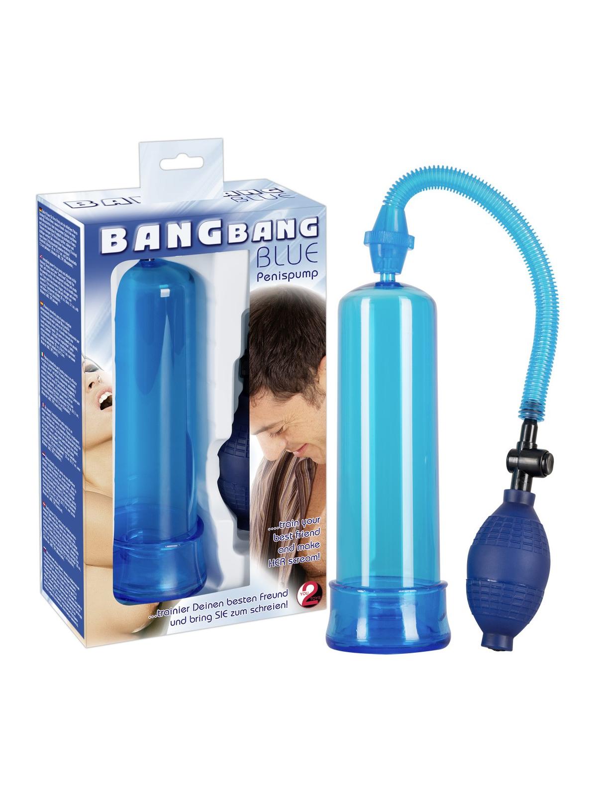 Pompa per allungare pene bang bang Blu