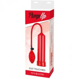 Pompa per allungare il pene sviluppatore pump up easy touch Rosso