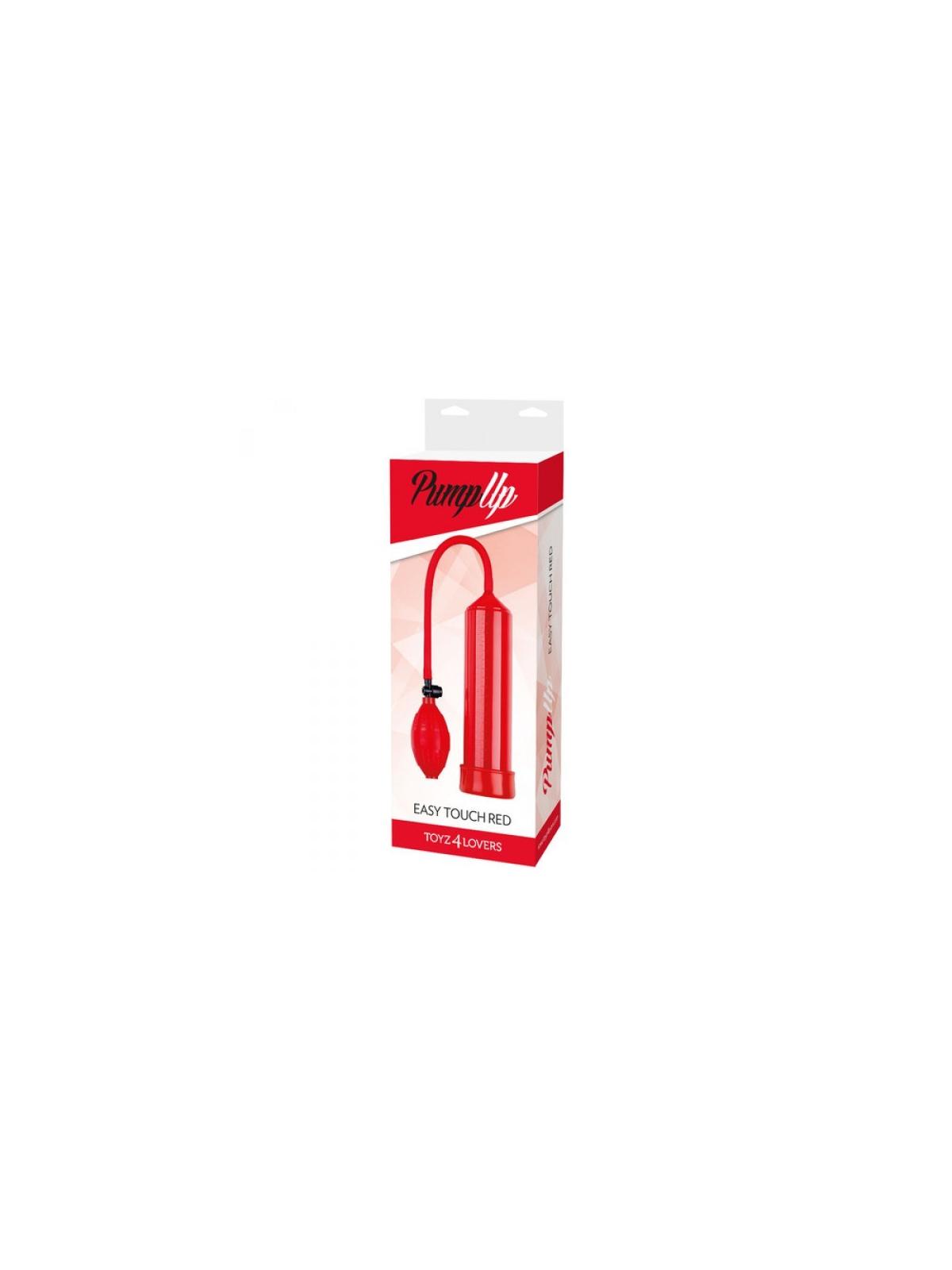 Pompa per allungare il pene sviluppatore pump up easy touch Rosso