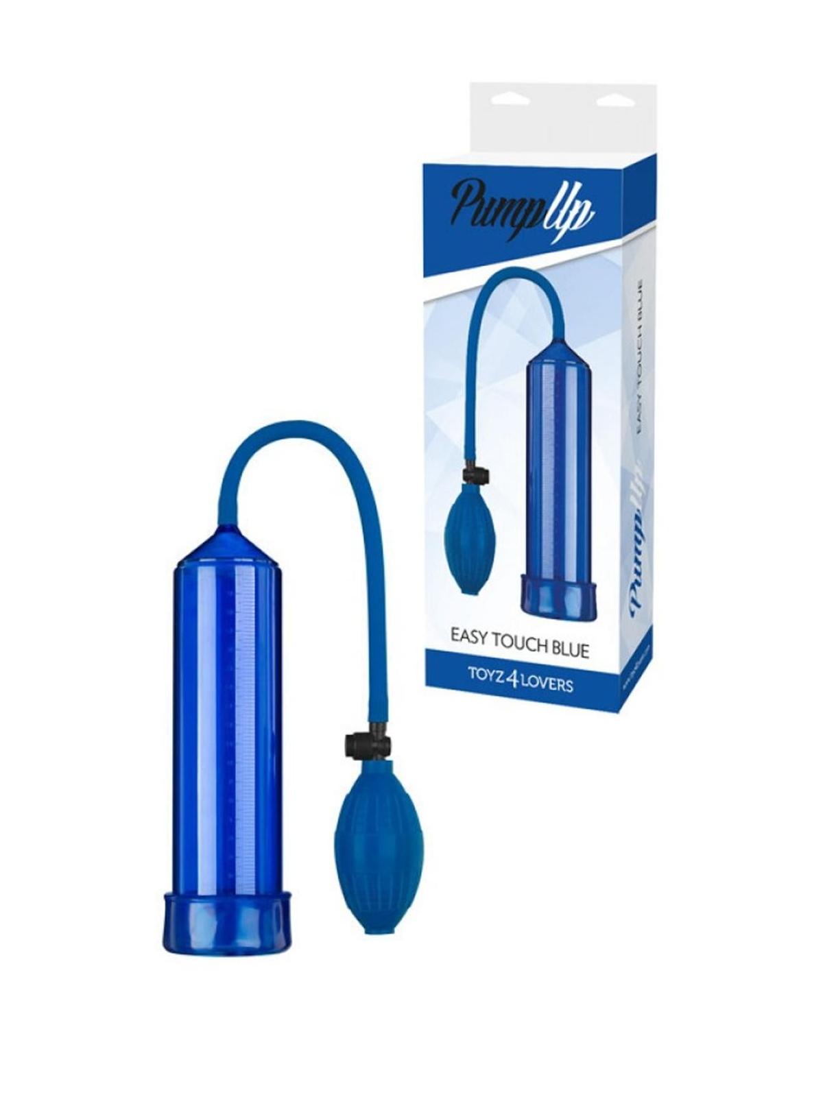 Pompa per allungare il pene sviluppatore pump up easy touch Blue