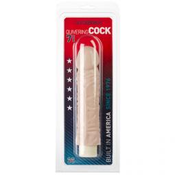 Vibratore realistico quivering cock 7 bianco