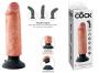 Vibratore Realistico King Cock 6 vibrating con ventosa