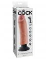 Vibratore Realistico King Cock 8 vibrating con ventosa clear