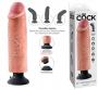 Vibratore Realistico King Cock 10 vibrating con ventosa clear