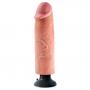 Vibratore Realistico King Cock 10 vibrating con ventosa clear