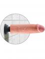 Vibratore Realistico King Cock 10 vibrating con ventosa clear