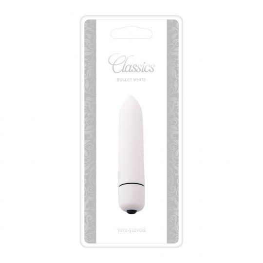 Vibratore stimolatore vaginale bullet classics White