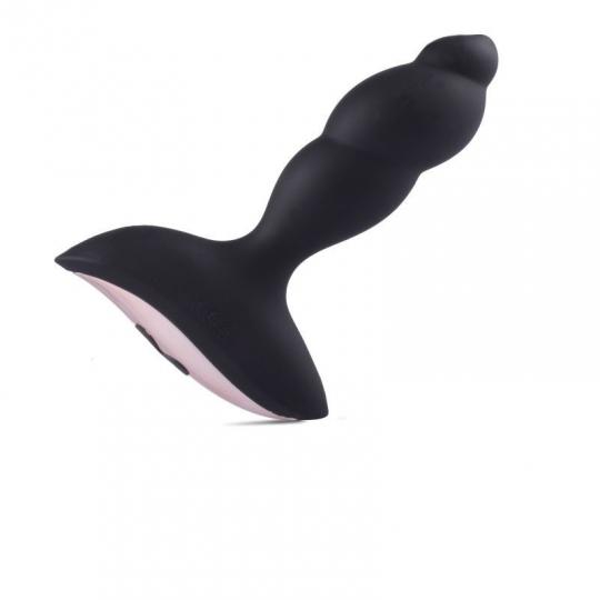 vibratore anale ricaricabile stimolatore prostata dildo fallo vibrante prostatico in silicone nero