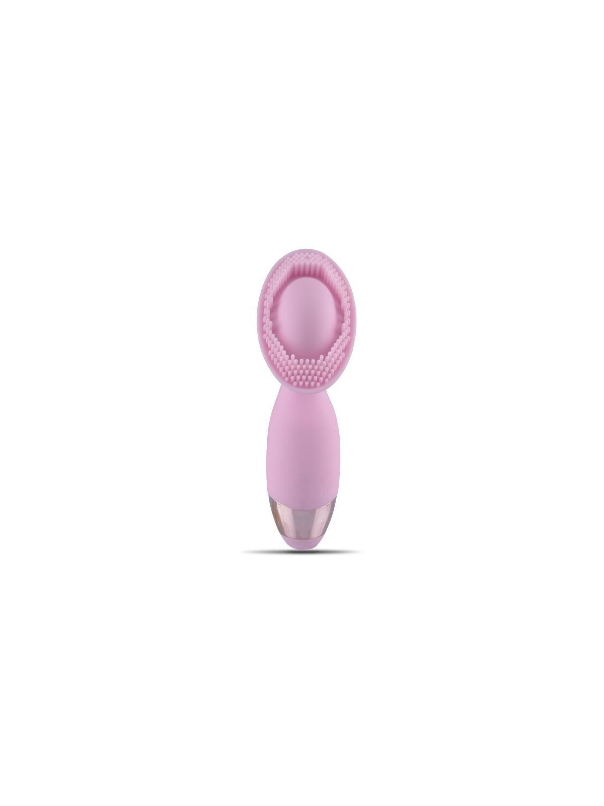 Stimolatore clitoride vibratore vaginale ricaricabile in silicone mini flex pink