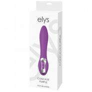 Vibratore vaginale fallo vibrante dildo in silicone stimolatore sex toys elys concave purple