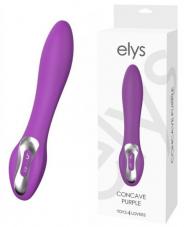 Vibratore vaginale fallo vibrante dildo in silicone stimolatore sex toys elys concave purple