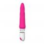 Vibratore realistico in silicone realistico vaginale anale dildo fallo vibrante in silicone vibe pink