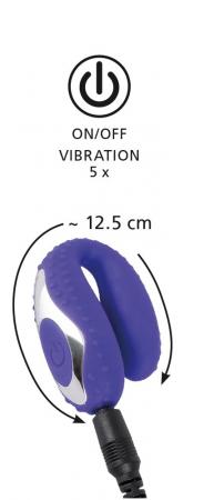 Vibratore per coppia ricaricabile doppio dildo stimolatore vaginale uomo donna