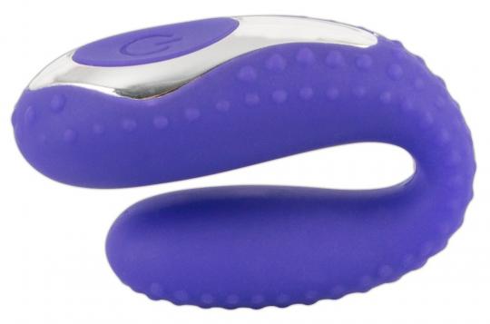 Vibratore per coppia ricaricabile doppio dildo stimolatore vaginale uomo donna