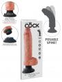 Vibratore Realistico vaginale anale King Cock 10 maxi big grande con ventosa flesh