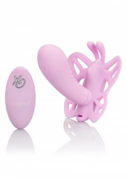 Vibratore stimolatore vaginale e clitoride indossabile con telecomando in silicone